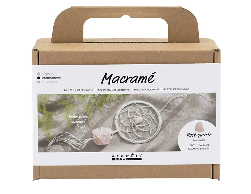 CREATIVE Mini Craft Kit Macramé, Light Rose, White, 1 Pack, Mulricolour