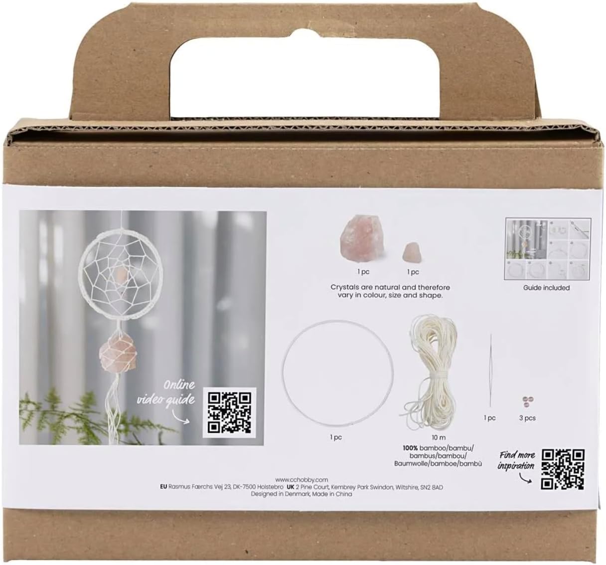 CREATIVE Mini Craft Kit Macramé, Light Rose, White, 1 Pack, Mulricolour