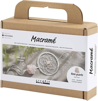 CREATIVE Mini Craft Kit Macramé, Light Rose, White, 1 Pack, Mulricolour
