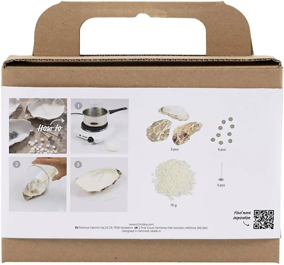 CREATIVE Mini Craft Kit Candle Making, Off White, Soy Candles, 1 Pack, Mulricolour