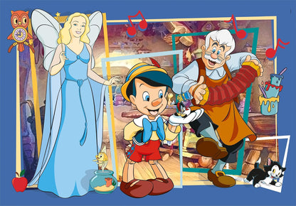 Clementoni 25756 Disney Jigsaw Pinocchio 104 Pieces-Supercolor Children 6-8 Years, Cartoon, Gift for Boy/Girls, Puzzle for Kids, Made in Italy, Multicolor