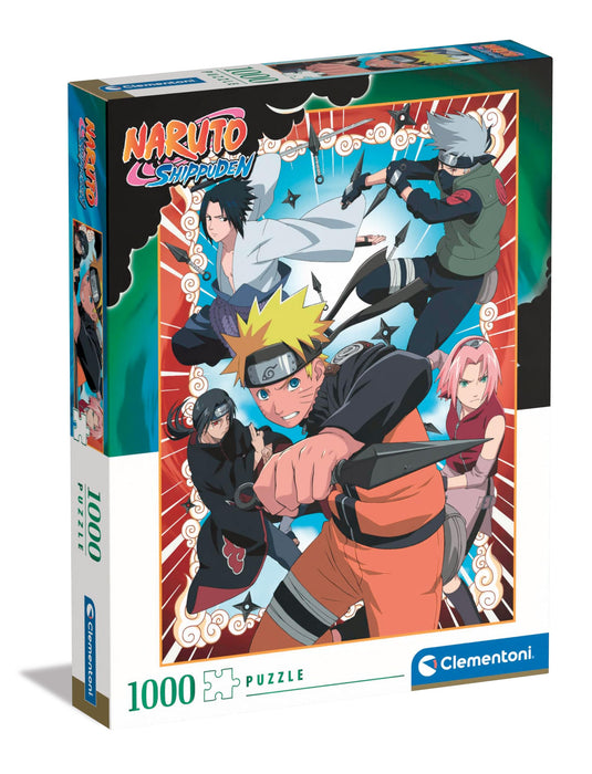 Clementoni Naruto Anime 1000 Puzzle De 500 Piezas, Rompecabezas Adultos, Entretenimento, 39833