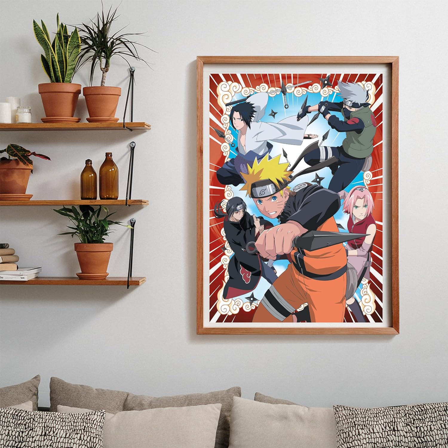 Clementoni Naruto Anime 1000 Puzzle De 500 Piezas, Rompecabezas Adultos, Entretenimento, 39833