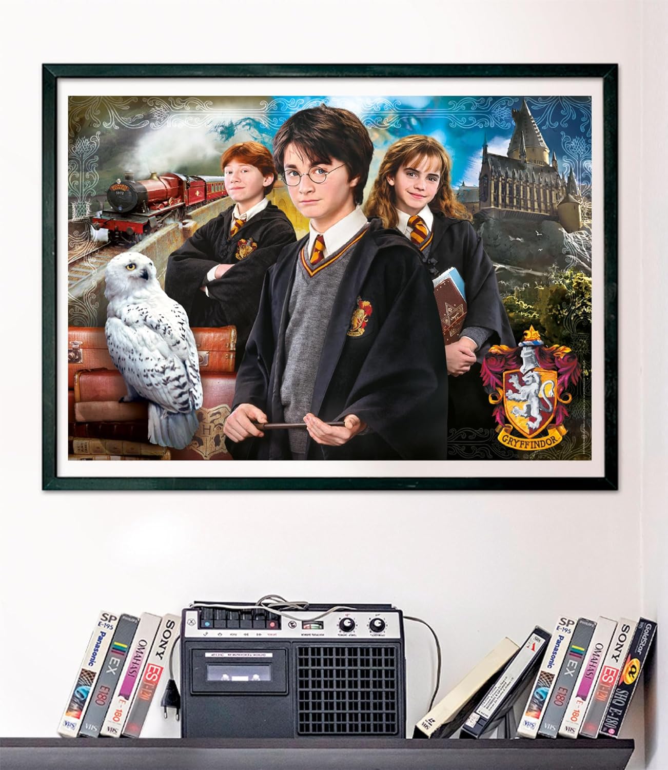 Clementoni 39862 Harry Potter Jigsaw 1000 Pieces-Poster Included, Puzzle for Adults 14-99 Years, Gift for Men/Women, Hogwarts, Made in Italy, Multicolor