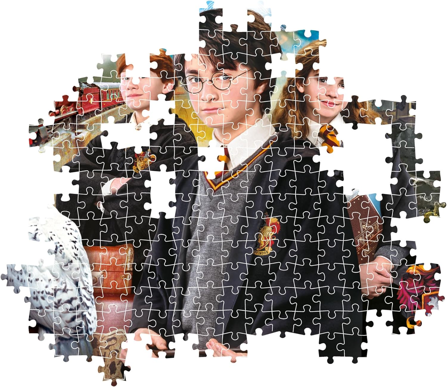Clementoni 39862 Harry Potter Jigsaw 1000 Pieces-Poster Included, Puzzle for Adults 14-99 Years, Gift for Men/Women, Hogwarts, Made in Italy, Multicolor