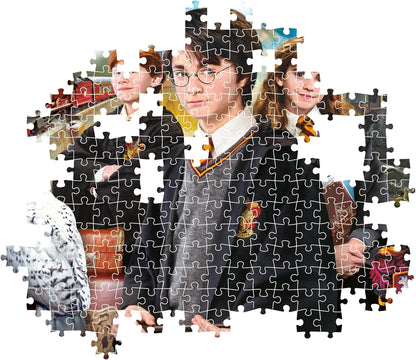 Clementoni 39862 Harry Potter Jigsaw 1000 Pieces-Poster Included, Puzzle for Adults 14-99 Years, Gift for Men/Women, Hogwarts, Made in Italy, Multicolor