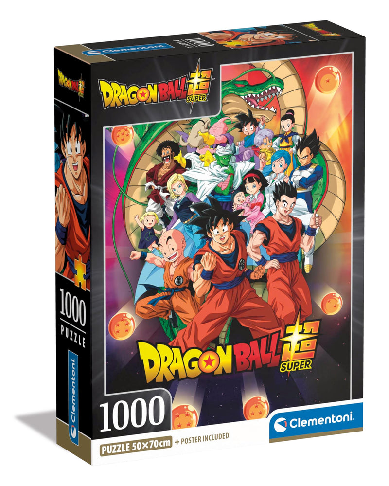 Clementoni - Dragonball Dragonball-1000 Pieces, Poster Included, Anime, Manga, Superhero Puzzle, Fun for Adults, Made in Italy, 39919, Multicoloured