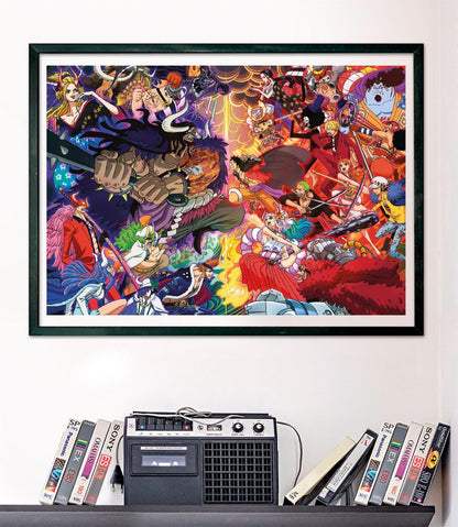 Clementoni One Piece 39922 1000 Piece Puzzle with Poster – Tactics Game for Manga and Anime Fans – for Adults and Children from 14 Years
