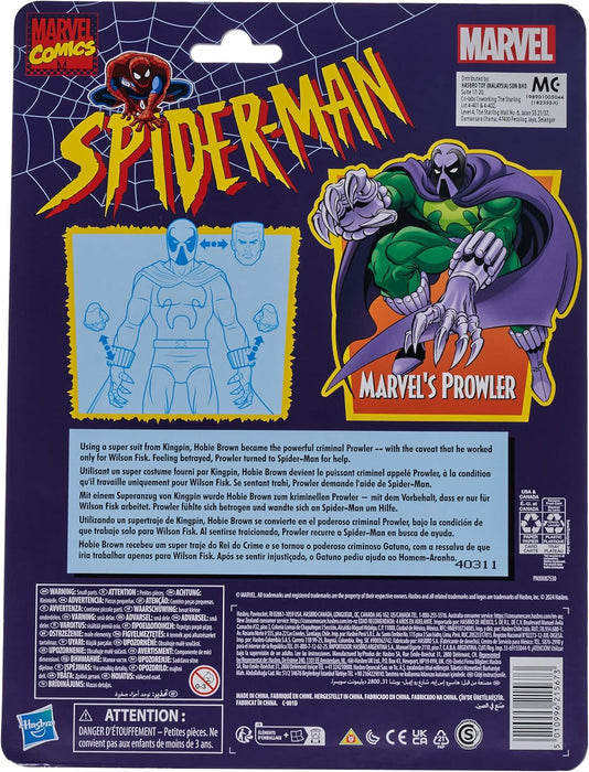 Marvel Legends Series Marvel’s Prowler, Spider-Man: The Animated Series 15-cm Action Figure