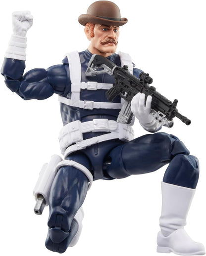Marvel Legends Series S.H.I.E.L.D. Nick Fury Jr., Sharon Carter, and Dum Dum Dugan Action Figures