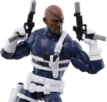 Marvel Legends Series S.H.I.E.L.D. Nick Fury Jr., Sharon Carter, and Dum Dum Dugan Action Figures