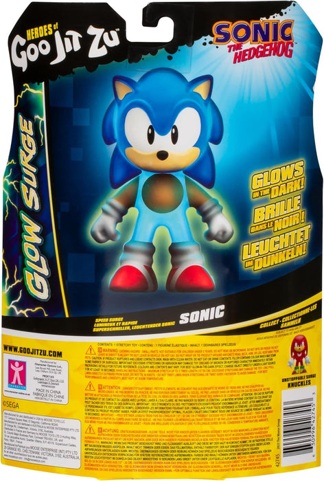 Heroes of Goo Jit Zu Sonic the Hedgehog, Speed Surge Sonic, Powered Up With Glow Surge Giving Him Glow-in-the-Dark Powers