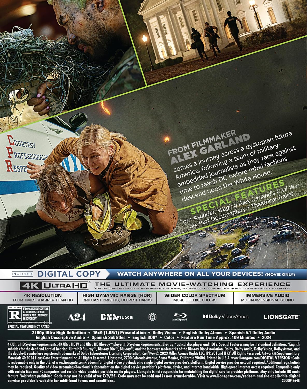 Civil War 4K + Bluray + Digital