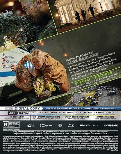 Civil War 4K + Bluray + Digital