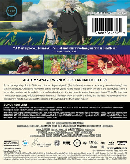 The Boy and the Heron - Limited Edition Steelbook 4K Ultra HD + Blu-ray