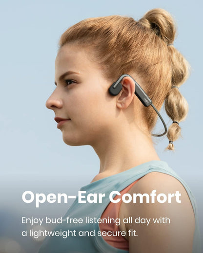 SHOKZ OpenMove Bone Conduction Headphones For Sport(Slate Grey