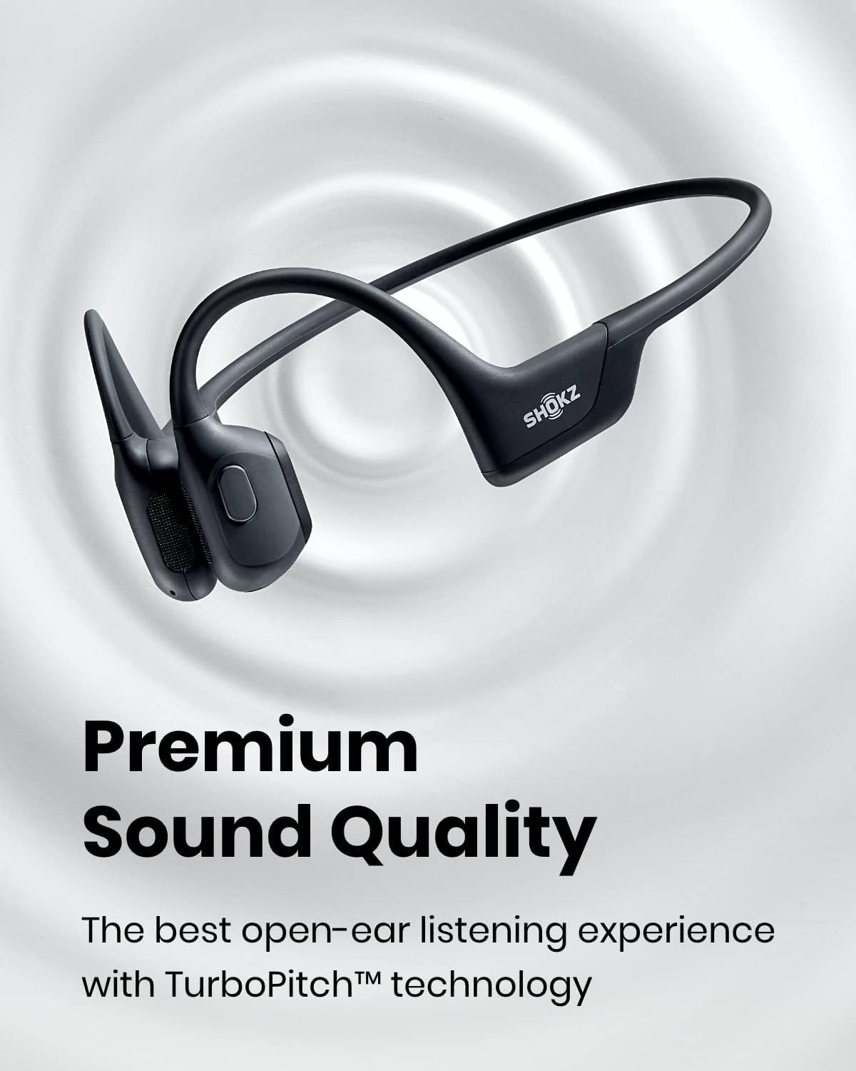SHOKZ OpenRun Pro Sports Headphones For Work out(Swift Black
