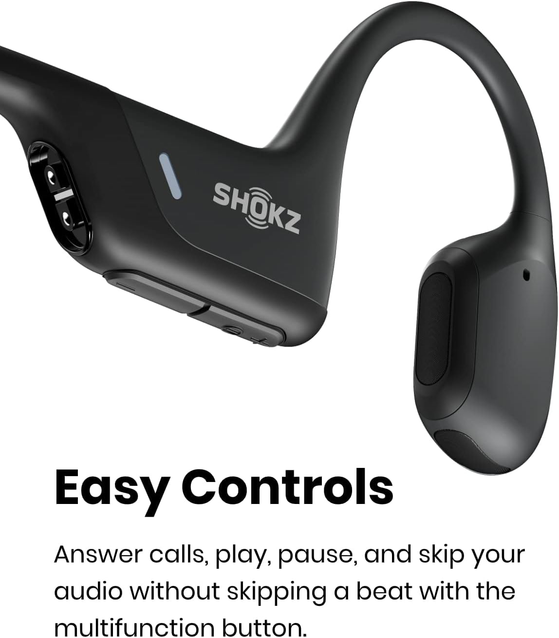 SHOKZ OpenRun Pro Sports Headphones For Work out(Swift Black