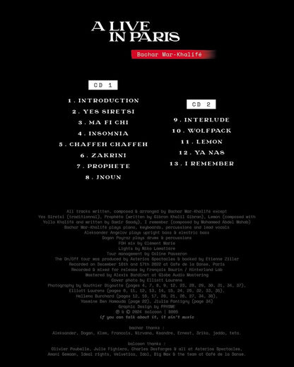 Bachar Mar Khalife - A Live In Paris (2 Cd)