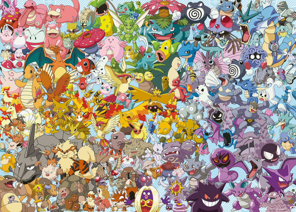Ravensburger Puzzle 1000 Teile 12000460 Challenge Pokémon - Alle 150 Pokémon der 1. Generation als herausforderndes Puzzle für Erwachsene und Kinder ab 14 Jahren
