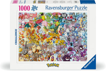 Ravensburger Puzzle 1000 Teile 12000460 Challenge Pokémon - Alle 150 Pokémon der 1. Generation als herausforderndes Puzzle für Erwachsene und Kinder ab 14 Jahren