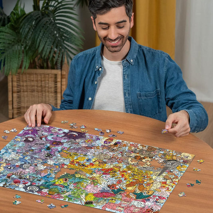 Ravensburger Puzzle 1000 Teile 12000460 Challenge Pokémon - Alle 150 Pokémon der 1. Generation als herausforderndes Puzzle für Erwachsene und Kinder ab 14 Jahren