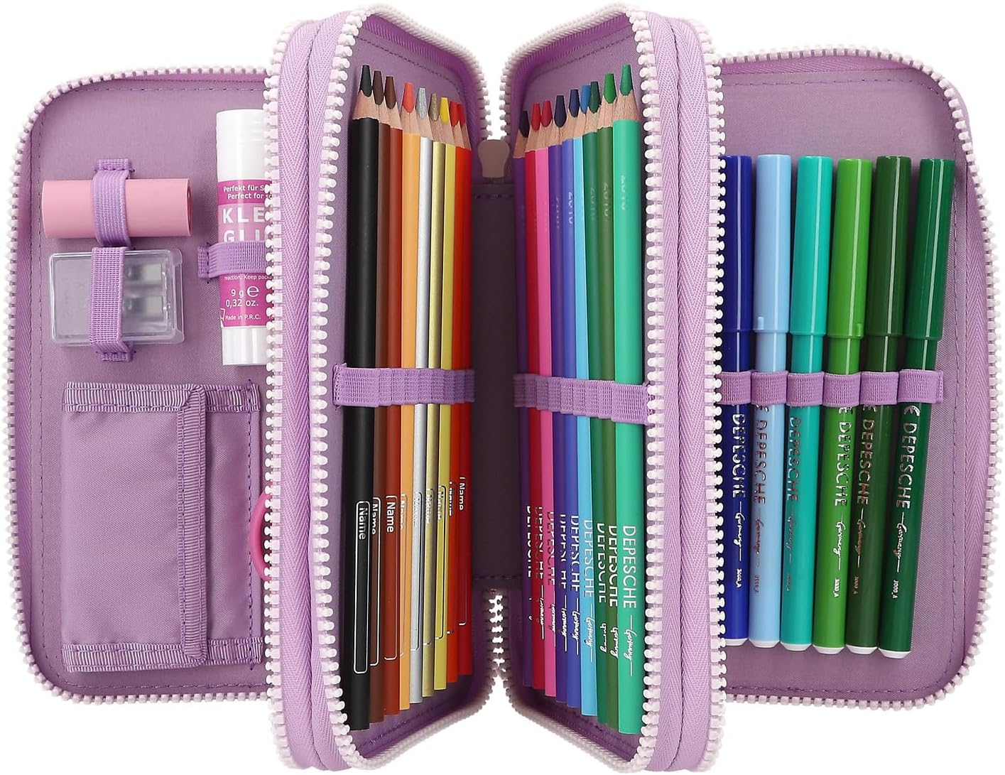 Topmodel Triple Pencil Case Led Dog Mood Barometer ( 0412843 )