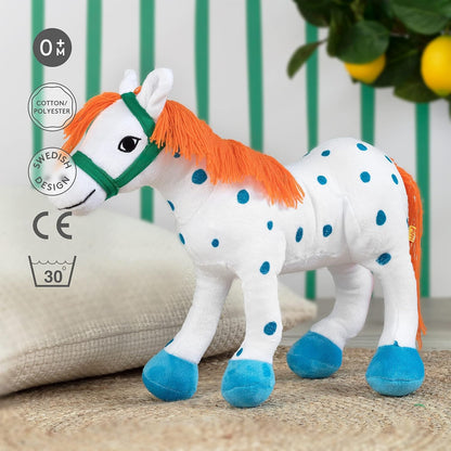 Pippi Langstrumpf Kleiner Onkel Kuscheltier Pferd – süßes Plüschtier für Mädchen und Jungen – niedliches Spielpferd Spielzeug und Plüschpferd – ab 0+ Monate (Kleiner Onkel 30cm