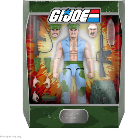 Super7 ULTIMATES! G.I. Joe Gung-Ho - 7" G.I. Joe Action Figure with Accessories Classic Cartoon Collectibles and Retro Toys