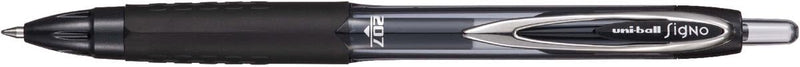 uni-ball Signo 207 UMN-207E Retractable Gel Rollerball Pen 0.7mm Tip 0.4mm Line Black (Pack 12) - 308668000
