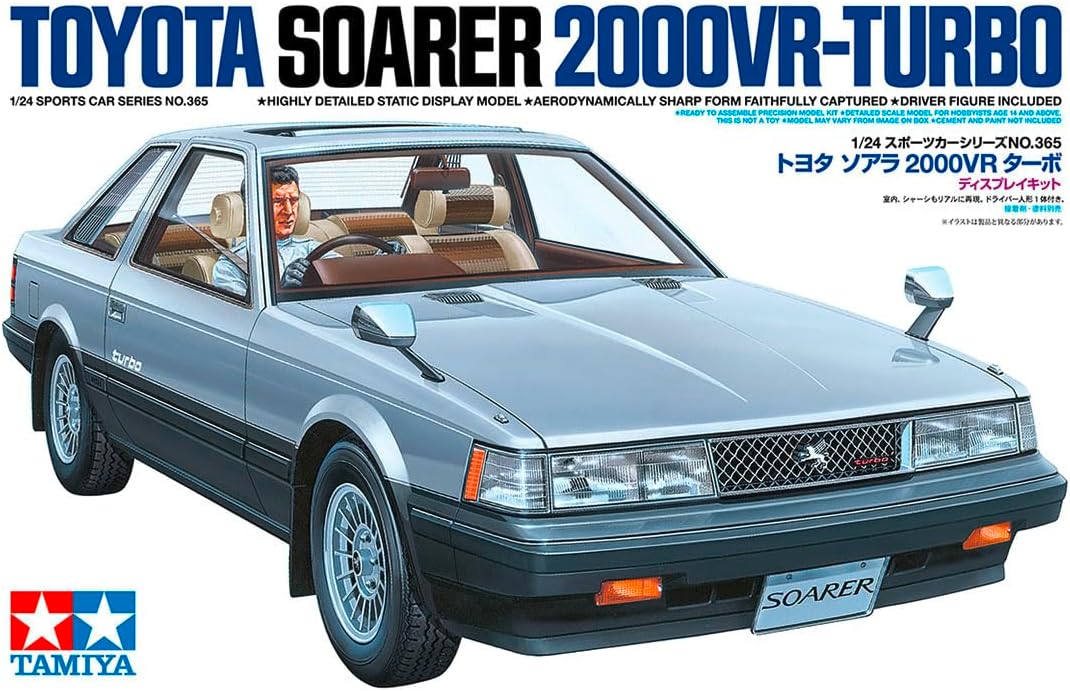 TAMIYA 24365 1:24 Toyota Soarer 2000VR-Turbo - Model Building, Plastic Kit, Hobby, Crafts, Gluing, Model Kit, Model, Plastic Model Making