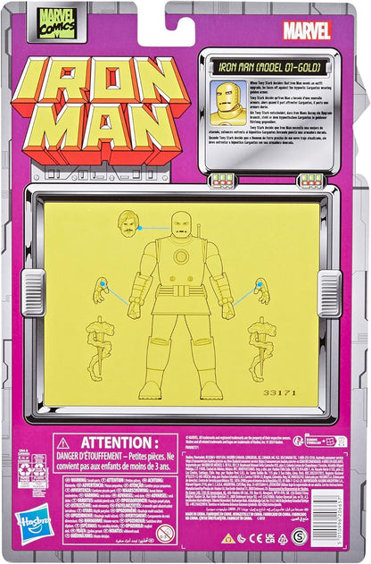 Marvel Legends Series Iron Man (Model 01 - Gold) Comics Action Figure