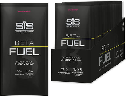BETA Fuel energy drink powder - box of 15 sachets - red berry