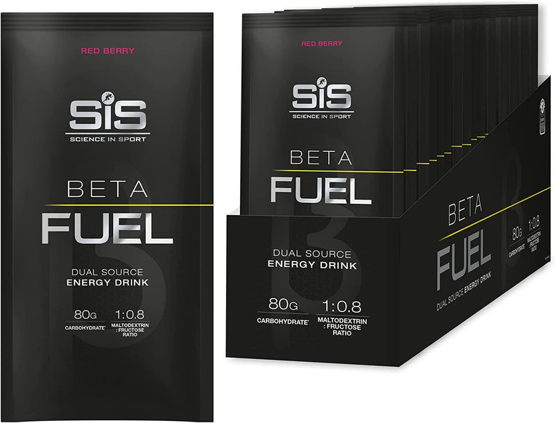BETA Fuel energy drink powder - box of 15 sachets - red berry