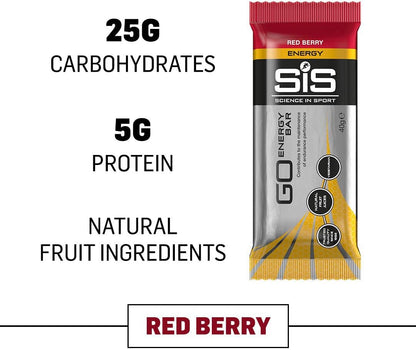 GO Mini Energy Bar - box of 30 bars - red berry