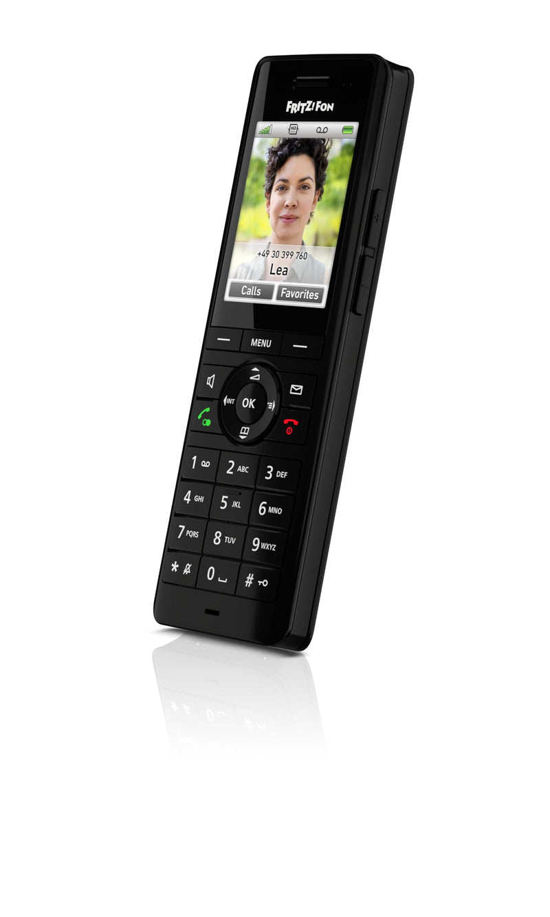 FRITZ! Fon X6 Edition International Nero - Cordless DECT Analogico, Full Duplex HD, Display a colori, Tante funzioni smart home in combinazione FRITZ!Box, manuale in italiano
