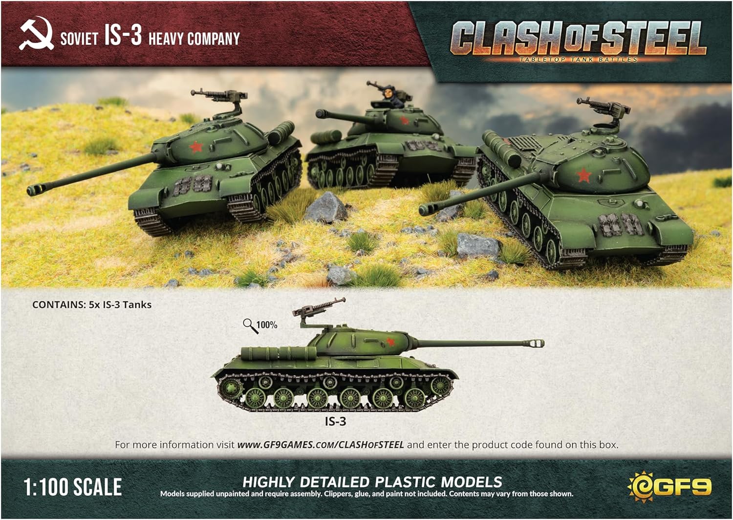 Gale Force Nine - Clash of Steel - IS-3 Heavy Tank Company