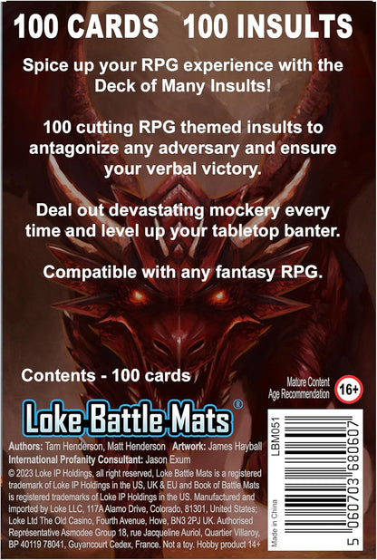 Loke BattleMats Deck of Many Insults