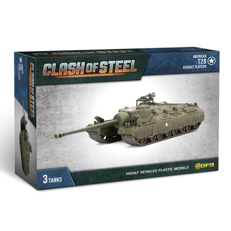 Gale Force Nine - Clash of Steel - T28 Assault Tank Platoon