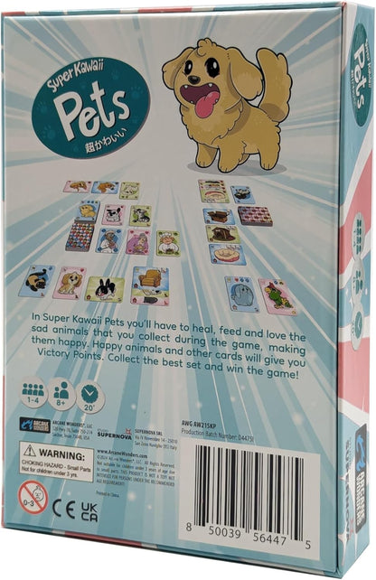 Arcane Wonders Super Kawaii Pets, Party Card Game, for 1 to 4 Players and Ages 8