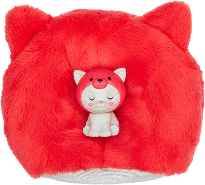 Barbie Cutie Reveal Serie Disfraces Gatito panda rojo Animal revela muñeca con mascota y accesorios sorpresa de moda, juguete +3 años (Mattel HRK23