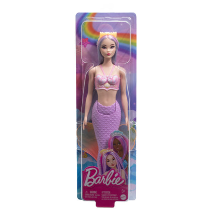 Barbie A Touch of Magic Mermaid Doll with Lilac Hair, Purple Tail and Headband Accessory