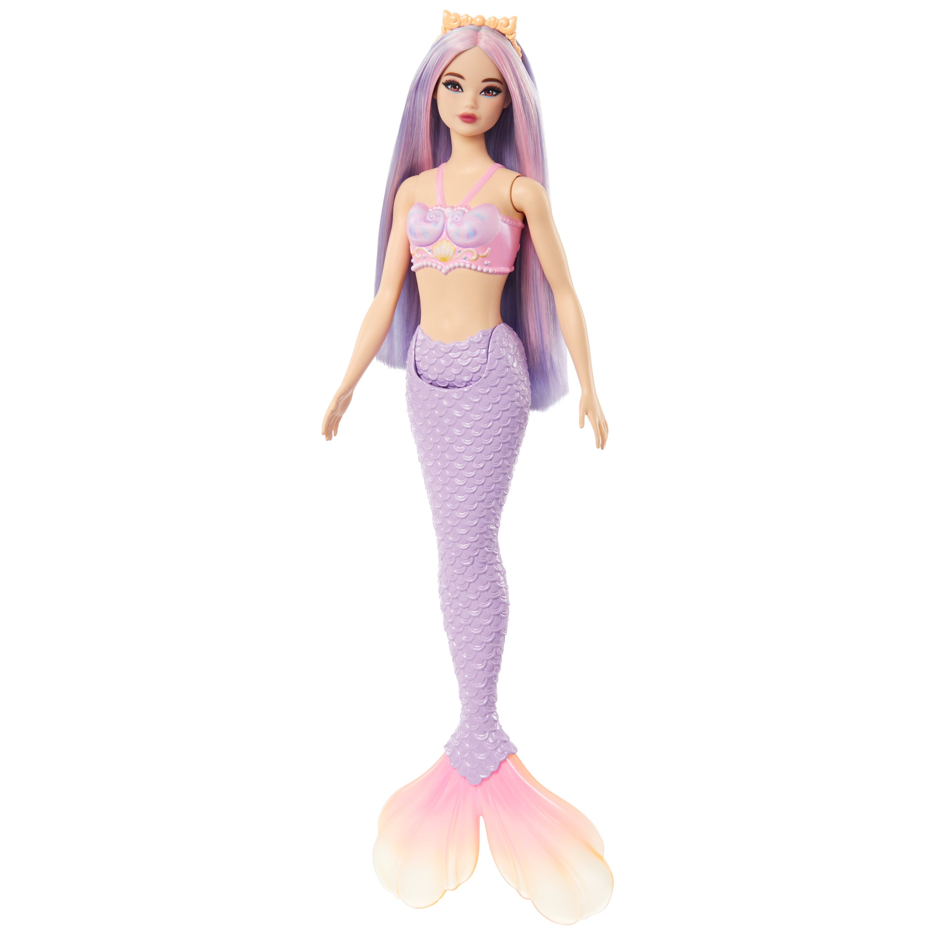 Barbie A Touch of Magic Mermaid Doll with Lilac Hair, Purple Tail and Headband Accessory