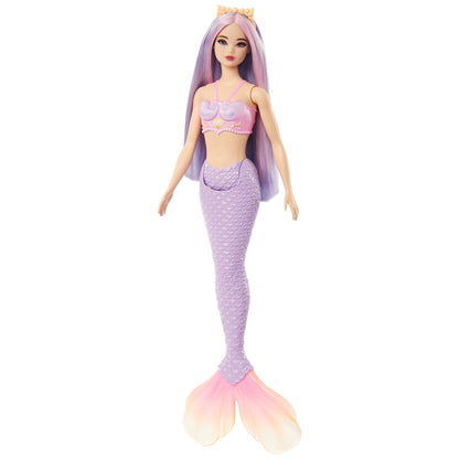 Barbie A Touch of Magic Mermaid Doll with Lilac Hair, Purple Tail and Headband Accessory