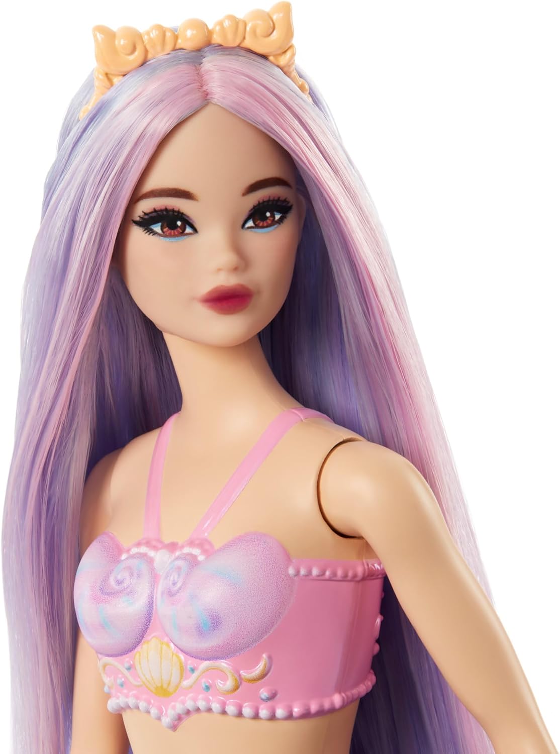 Barbie A Touch of Magic Mermaid Doll with Lilac Hair, Purple Tail and Headband Accessory