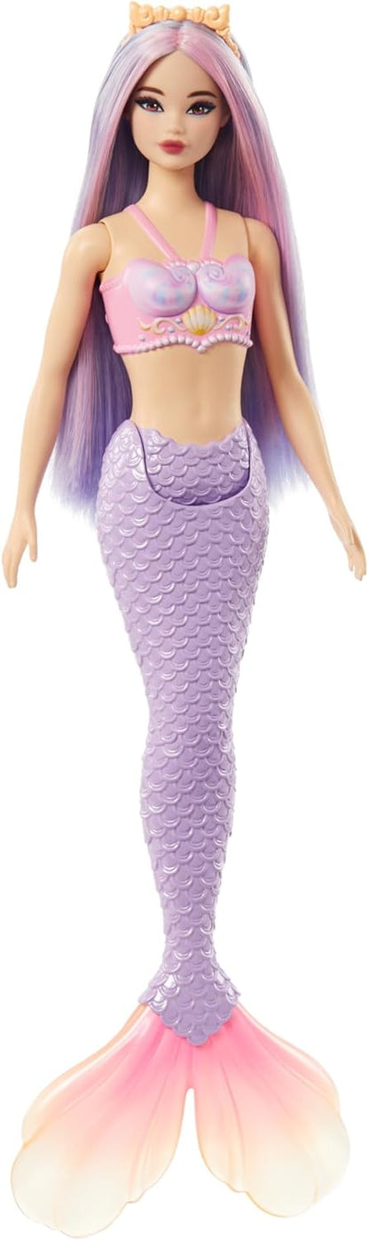 Barbie A Touch of Magic Mermaid Doll with Lilac Hair, Purple Tail and Headband Accessory