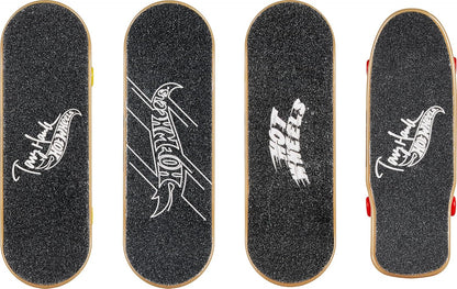 Hot Wheels Skate Tony Hawk Fingerboard & Removable Skate Shoes Multipack, 4 Fully Assembled Boards, 2 Pairs of Skate Shoes, 1 Exclusive Set (Styles May Vary),, HVM14
