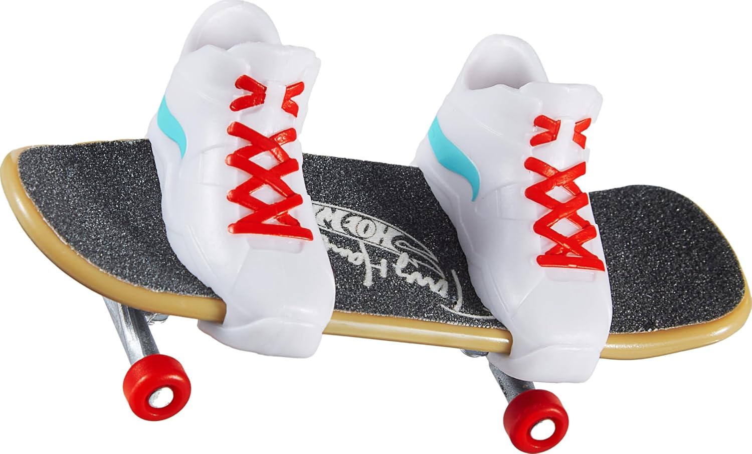 Hot Wheels Skate Tony Hawk Fingerboard & Removable Skate Shoes Multipack, 4 Fully Assembled Boards, 2 Pairs of Skate Shoes, 1 Exclusive Set (Styles May Vary),, HVM14