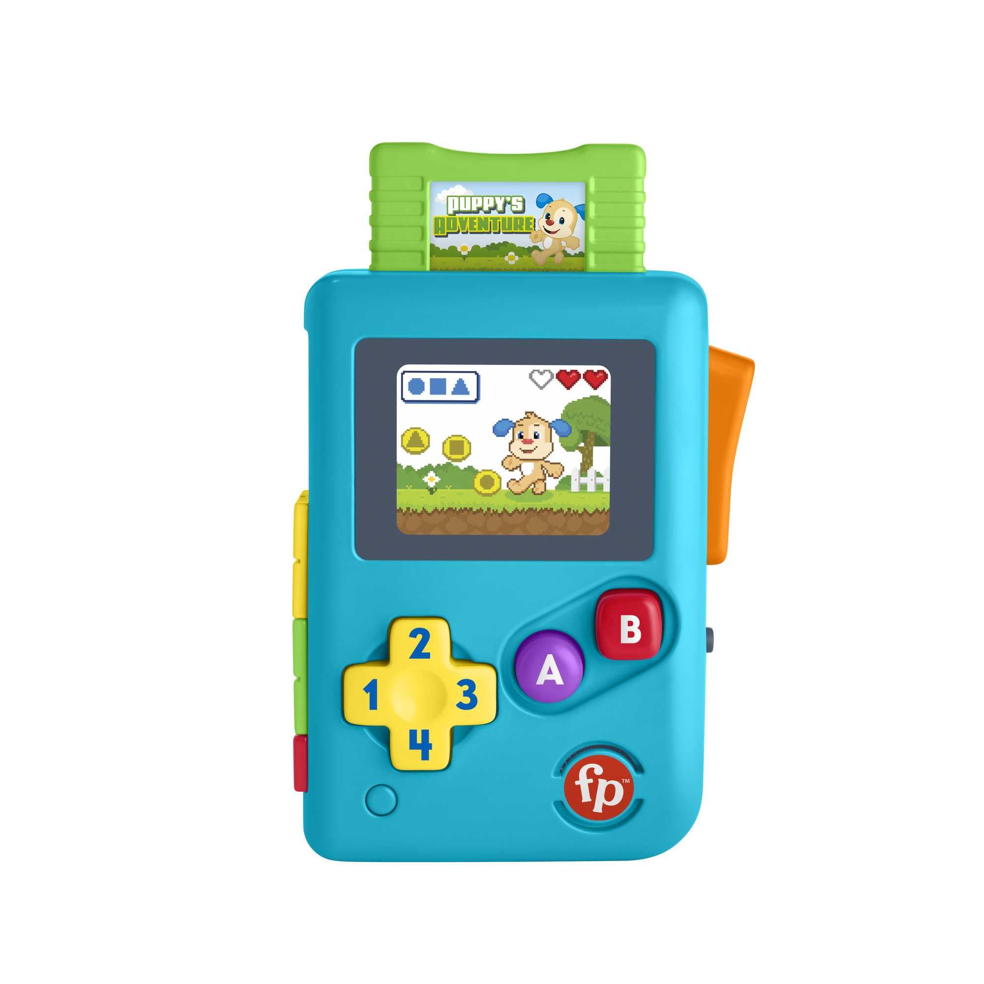 Fisher-Price Learning and Play Fun for Babies and Toddlers, Lil' Gamer Dummy Game Console with Lights and Music for Babies from 6 Months, Multilingual Version, HXC32