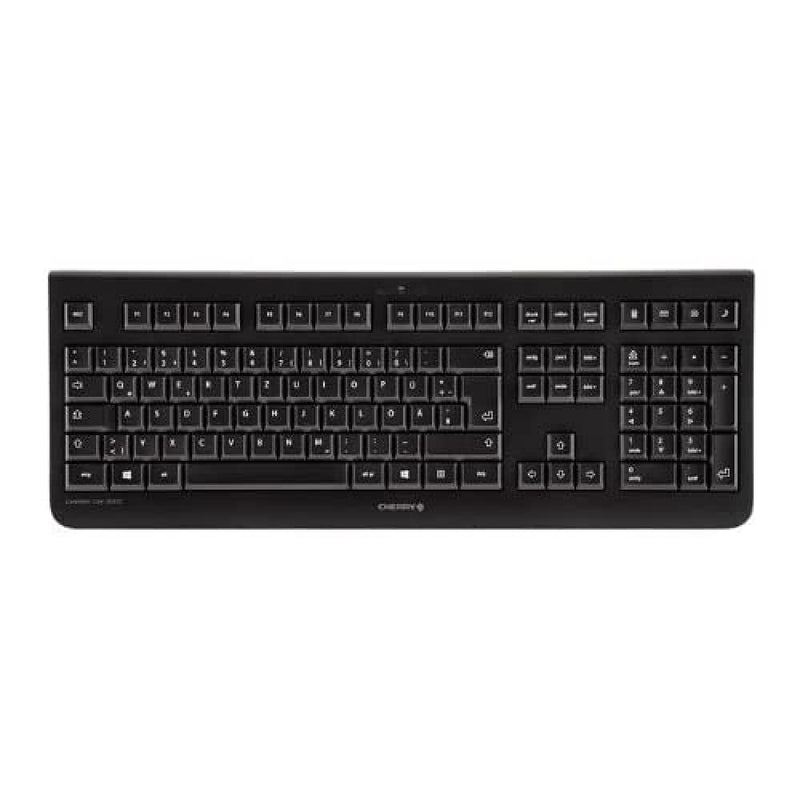 CHERRY DW 3000, Wireless Desktop Set, French Layout (AZERTY), 2.4 GHz RF Flat Design, Low-Noise Keys, Symmetrical Mouse